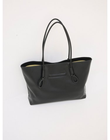 올랜드 비건 레더 마그넷 클로저 토트백 58457300435279 VEGAN LEATHER - BLACK