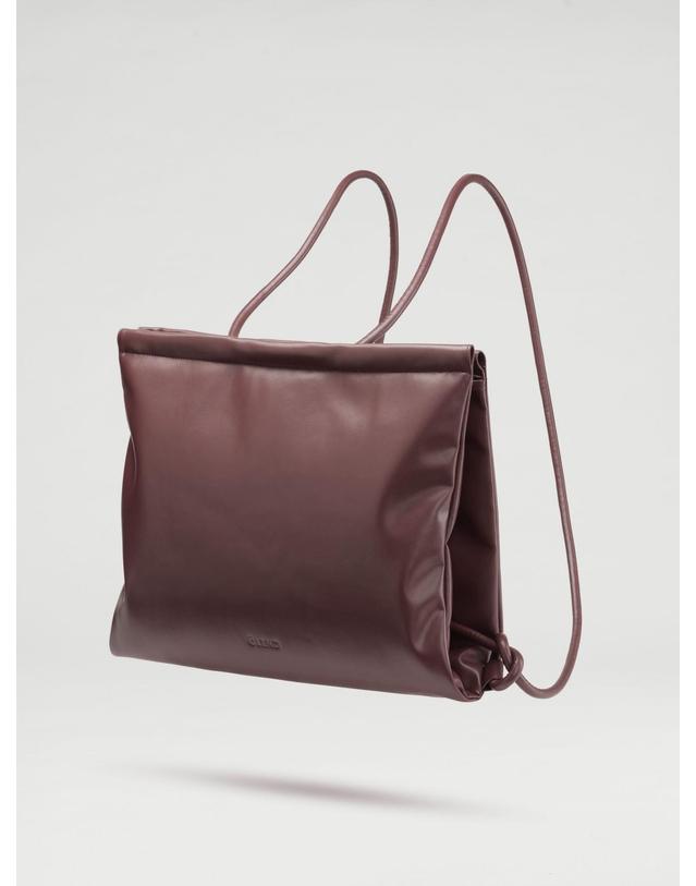 올랜드 올랜드 브라운 데일리 폴드 백 56456550351183 VEGAN LEATHER - CHOCOLATE 착용컷