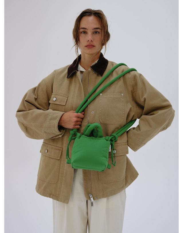 올랜드 올랜드 미니멀 소프트 마이크로 크로스백 Micro Ona Soft Bag 49695772836175 GREEN 그린 착용컷