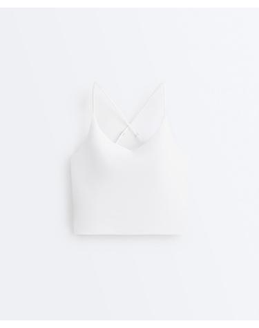 오이쇼 크로스백 브라 내장 탱크탑 3105/904/251 WHITE