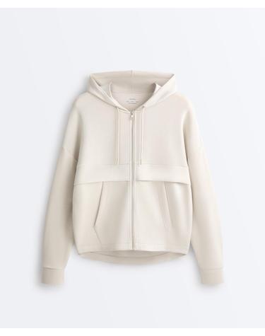 오이쇼 소프트 모달 테크니컬 집업 후드티 4320/791/771 PALE MINK
