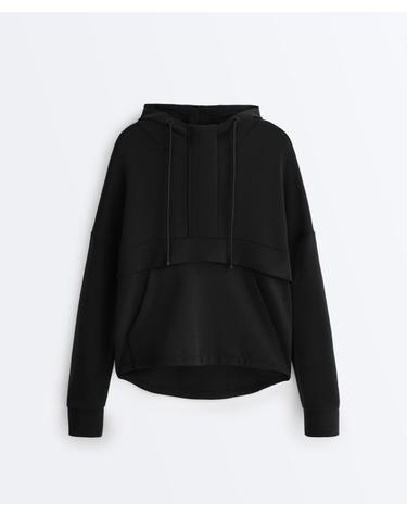 오이쇼 모달 드로스트링 후드 스웨트셔츠 1780/791/800 BLACK
