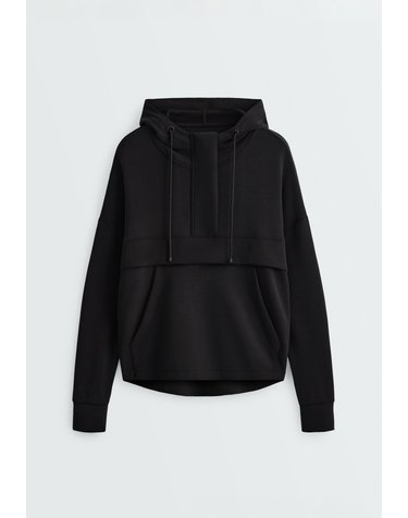 오이쇼 모달 소프트 테크니컬 집업 후드티 4320/791/800 BLACK