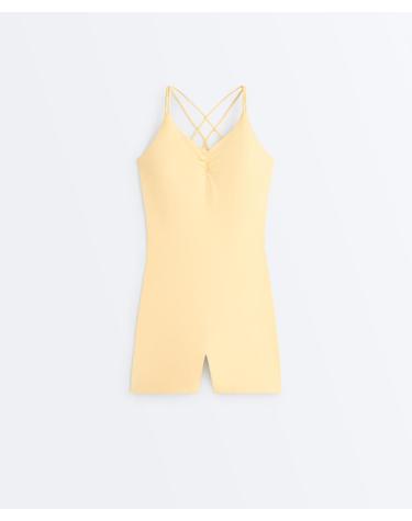 오이쇼 컴포트럭스 매듭 숏 점프수트 4820/332/306 PALE YELLOW