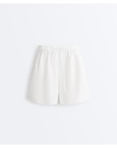 오이쇼 코튼 블렌드 드로스트링 반바지 5552/135/251 WHITE
