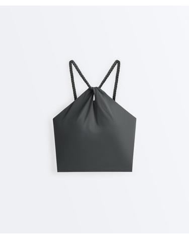 오이쇼 브레이드 홀터넥 탱크탑 5797/904/036 STEEL GREY