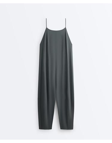오이쇼 스트랩 와이드 롱 점프수트 5034/229/036 STEEL GREY