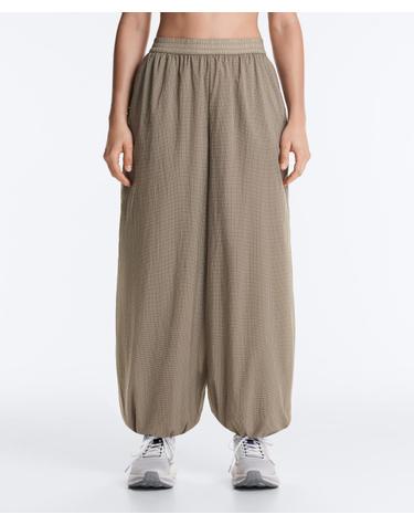오이쇼 체크 테크니컬 블루머 팬츠 5646/134/847 MINK GREY