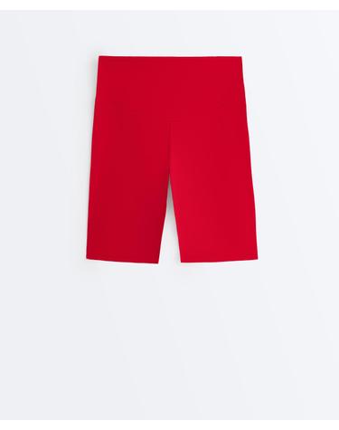 오이쇼 하이라이즈 20cm 바이커 레깅스 0592/226/601 STRONG RED