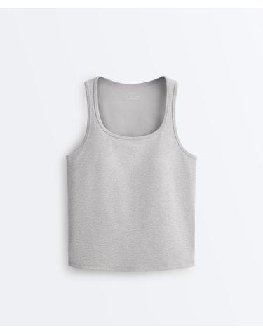 오이쇼 스퀘어넥 민소매 탱크탑 4786/288/814 MID-GREY MELANGE