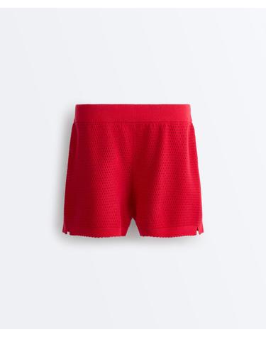 오이쇼 오픈 니트 코튼 반바지 5612/988/599 BRIGHT RED