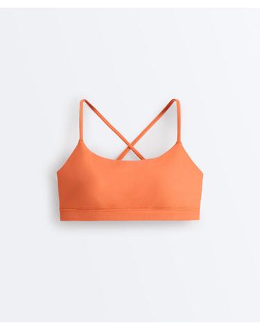 오이쇼 라이트 서포트 크로스오버 스트랩 스포츠 브라 3717/901/349 WASHED ORANGE