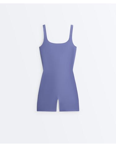 오이쇼 스퀘어넥 스트랩 점프수트 5027/288/398 BLUEBERRY