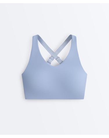 오이쇼 컴프레시브 레이서백 스포츠 브라 3705/744/203 MID GREY-BLUE