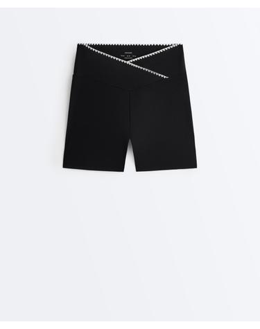 오이쇼 컴포트럭스 스티칭 10cm 핫팬츠 6287/226/800 BLACK