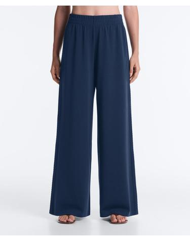오이쇼 소프트 모달 스트레이트 팬츠 5636/791/408 NAVY BLUE