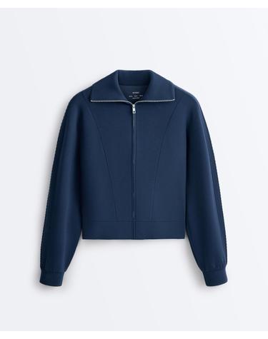 오이쇼 소프트 모달 집업 봄버 자켓 6083/791/408 NAVY BLUE