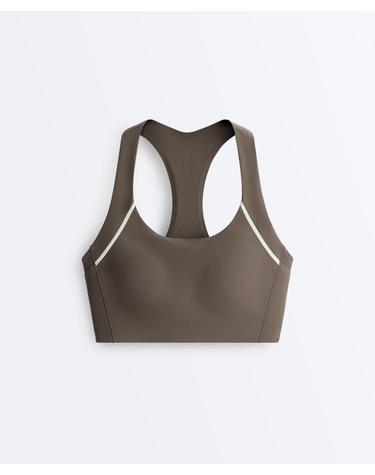 오이쇼 미디엄서포트 리플렉티브 스포츠 브라 4298/822/038 CHARCOAL GREY