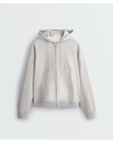 오이쇼 포켓 플리스 후드 집업 6479/922/814 MID-GREY MELANGE