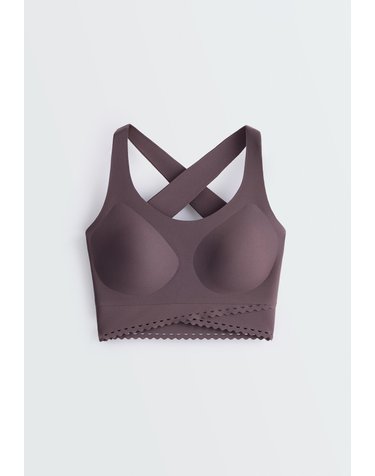 오이쇼 미디엄 서포트 스포츠 브라 5739/822/783 PURPLISH BROWN