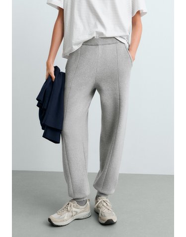 오이쇼 코튼 혼방 니트 조거 팬츠 5668/980/811 PALE GREY
