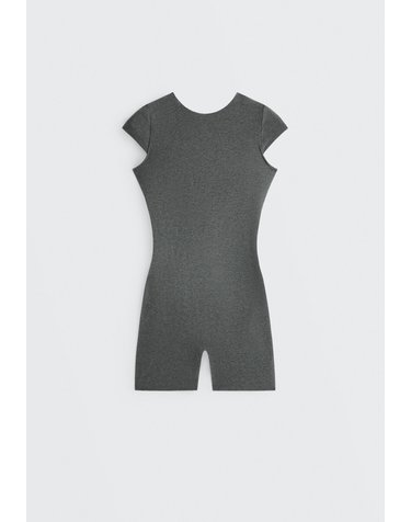 오이쇼 컴포트럭스 오픈백 숏 점프수트 5042/965/844 DARK GREY MELANGE