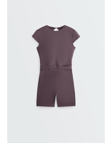 오이쇼 퍼펙트 어댑트 반팔 점프수트 5046/232/783 PURPLISH BROWN