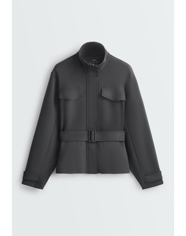오이쇼 하이넥 벨트 포켓 집업 자켓 5539/920/898 DARK ANTHRACITE