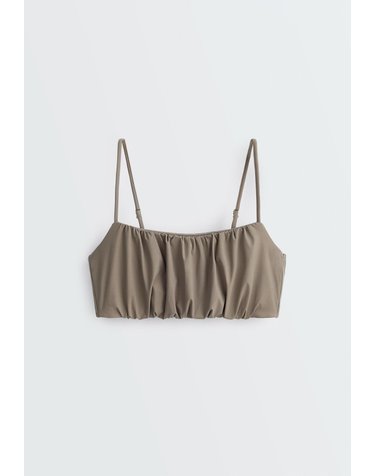 오이쇼 조절식 스트랩 스포츠 브라 5724/229/374 KHAKI-GREY