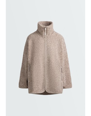 오이쇼 하이칼라 시어링 집업 자켓 6506/740/830 TAUPE