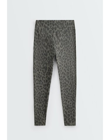 오이쇼 레오파드 하이라이즈 앵클 레깅스 4241/288/038 CHARCOAL GREY