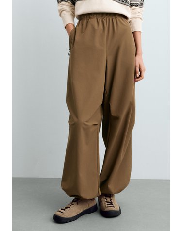 오이쇼 테크니컬 조거 와이드 팬츠 5667/670/295 CHESTNUT