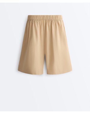 오이쇼 순면 와이드 버뮤다 반바지 5555/135/742 CAMEL