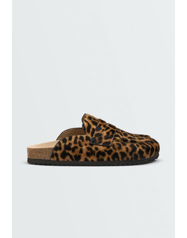 오이쇼 애니멀 프린트 레더 뮬 1293/880/195 LEOPARD