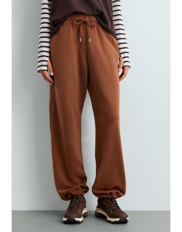 오이쇼 면 혼방 플리스 조거 팬츠 6613/922/751 DARK CAMEL