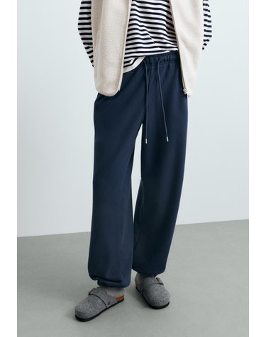 오이쇼 면 혼방 플리스 조거 팬츠 6613/922/408 NAVY BLUE