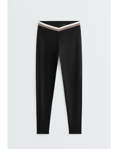 오이쇼 컴포트럭스 컬러블록 레깅스 6281/226/800 BLACK