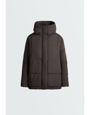 오이쇼 발수 후드 숏 패딩 자켓 6571/749/716 DARK BROWN