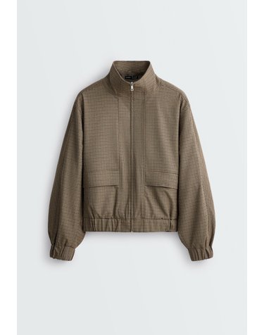 오이쇼 하운드투스 하이넥 지퍼 자켓 6405/617/724 BROWN MELANGE