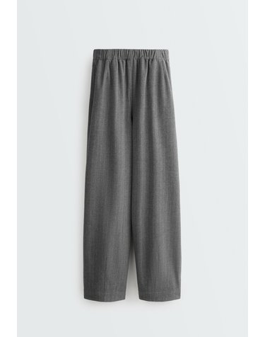 오이쇼 핀스트라이프 벌룬 밴딩 팬츠 6604/670/205 MID GREY