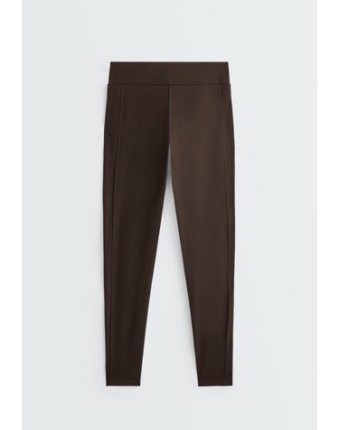오이쇼 스웨이드 이펙트 앵클 레깅스 5488/806/744 DARK CHOCOLATE