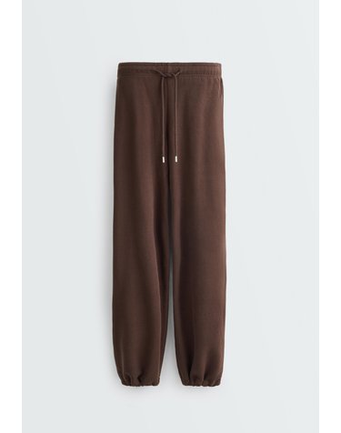 오이쇼 면 혼방 플리스 조거 팬츠 6613/922/709 DARK REDDISH-BROWN