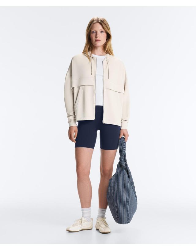 오이쇼 오이쇼 소프트 모달 테크니컬 집업 후드티 4320/791/771 PALE MINK 아이보리 착용컷