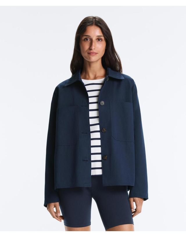오이쇼 오이쇼 코튼 린넨 포켓 셔츠 자켓 5146/116/408 NAVY BLUE 네이비 착용컷