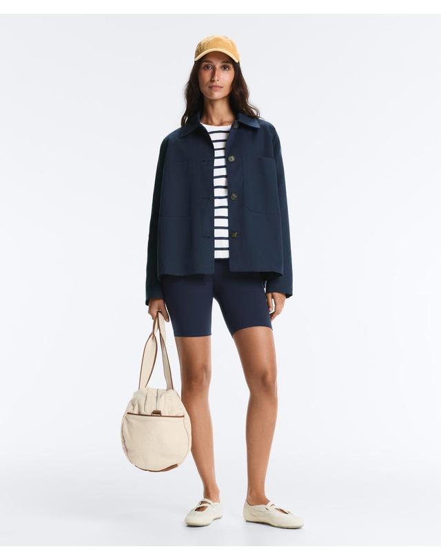 오이쇼 오이쇼 코튼 린넨 포켓 셔츠 자켓 5146/116/408 NAVY BLUE 네이비 착용컷