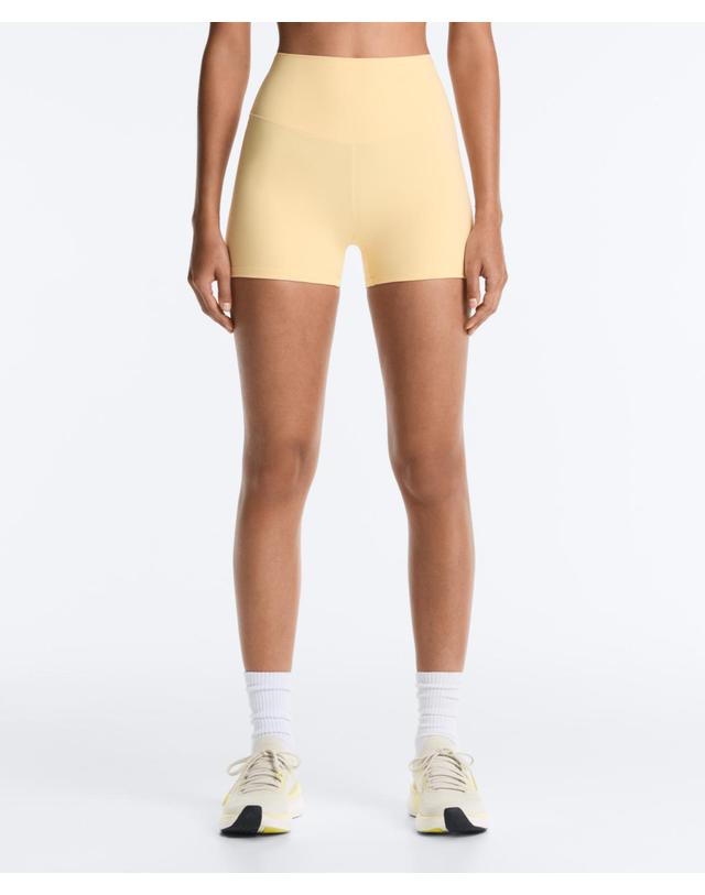 오이쇼 오이쇼 하이라이즈 10cm 핫팬츠 1243/226/306 PALE YELLOW 노랑 착용컷