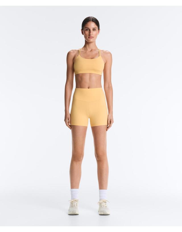 오이쇼 오이쇼 하이라이즈 10cm 핫팬츠 레깅스 1243/226/337 BURNT YELLOW 노랑 착용컷