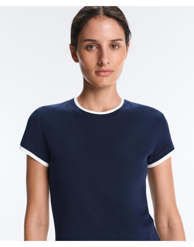 오이쇼 오이쇼 더블 립 라운드넥 반팔 티셔츠 5456/359/408 NAVY BLUE 네이비 착용컷
