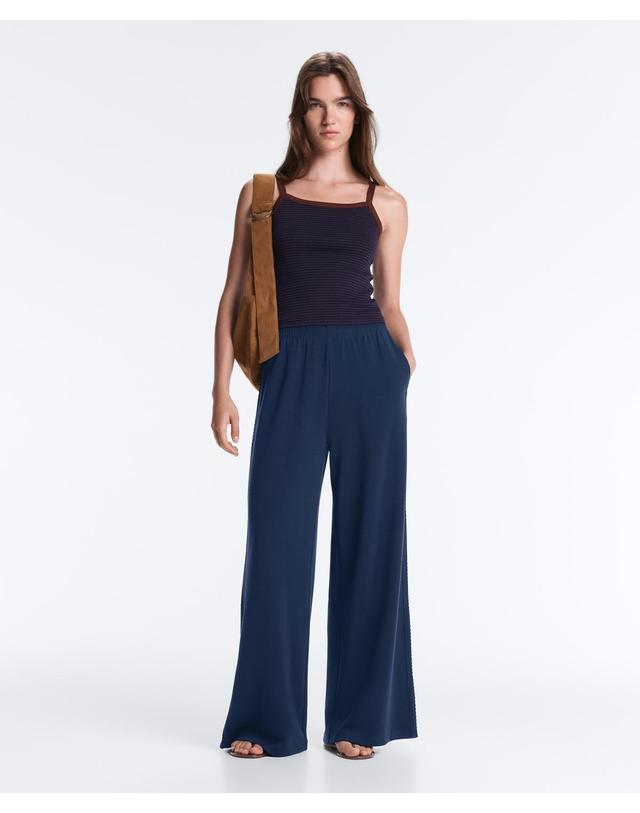 오이쇼 오이쇼 소프트 모달 스트레이트 팬츠 5636/791/408 NAVY BLUE 네이비 착용컷