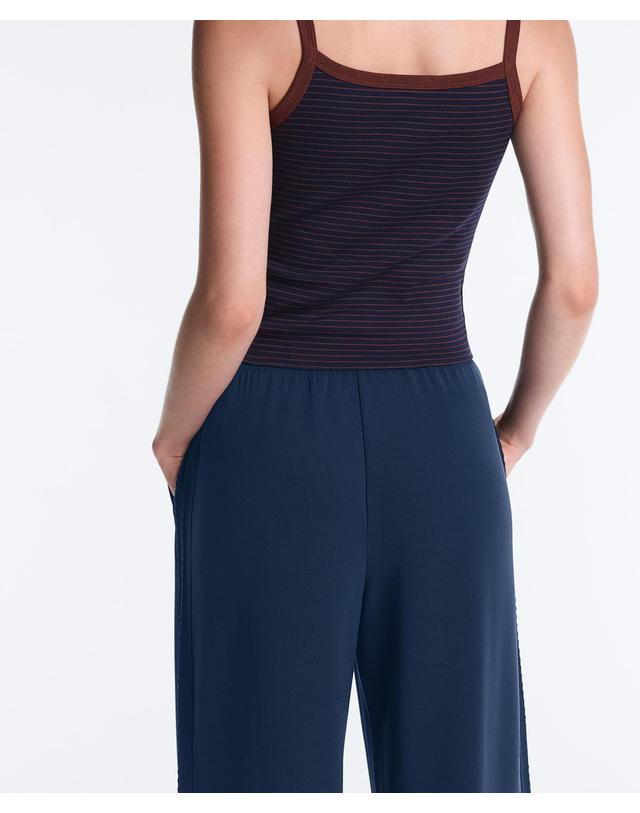 오이쇼 오이쇼 소프트 모달 스트레이트 팬츠 5636/791/408 NAVY BLUE 네이비 착용컷